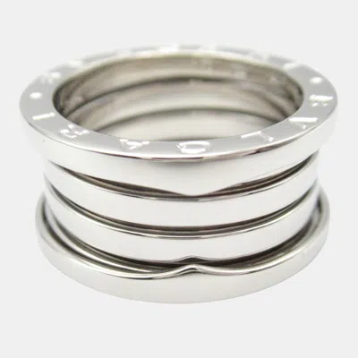 Pre-owned Bvlgari 18k White Gold B-zero 1 Ring Eu 53