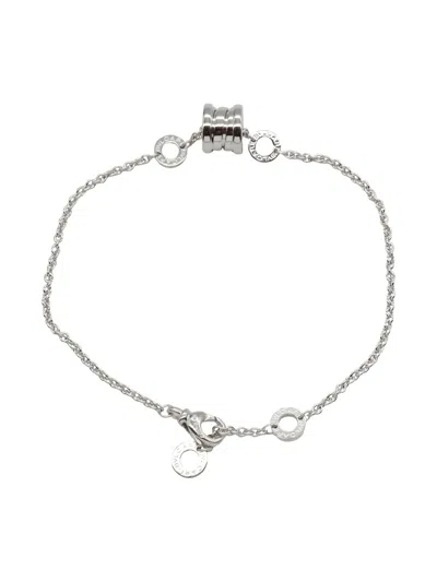 Pre-owned Bvlgari 18k White Gold B-zero1 Bracelet In Silver