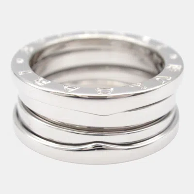 Pre-owned Bvlgari 18k White Gold B-zero1 Ring Eu 51