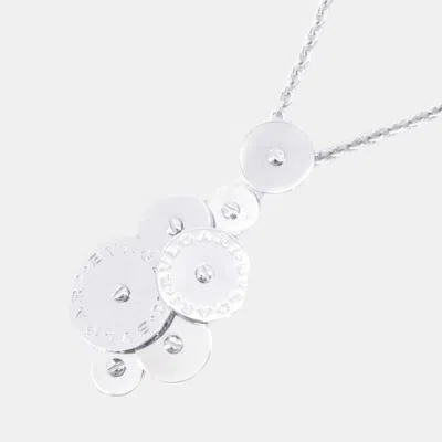 Pre-owned Bvlgari 18k White Gold Cicladi Pendant Necklace