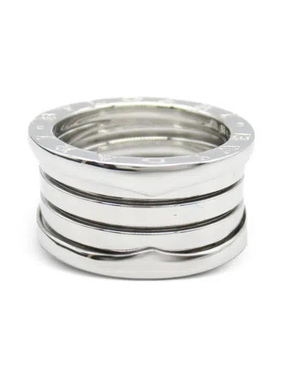 Pre-owned Bvlgari 18k White Gold Four Band Ring