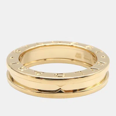 Pre-owned Bvlgari 18k Yellow Gold B-zero1 1 Band Ring Eu 51