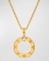 BVLGARI 18K YELLOW GOLD BVLGARI BVLGARI DIAMOND PENDANT NECKLACE