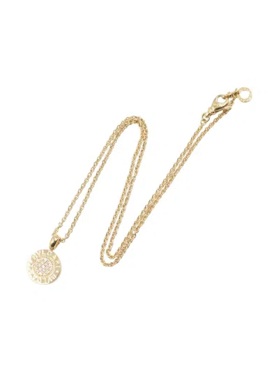 Pre-owned Bvlgari 18k Yellow Gold Diamond Necklace