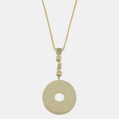 Pre-owned Bvlgari 18k Yellow Gold Lucia Pendant Necklace