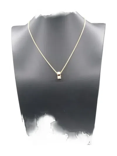 Pre-owned Bvlgari 18k Yellow Gold Serpenti Viper Mother Of Pearl Necklace