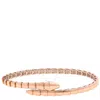 Bvlgari Womens Rose Gold Serpenti Viper 18ct Rose-gold Bangle Bracelet In Pink/rose Gold Tone/gold Tone