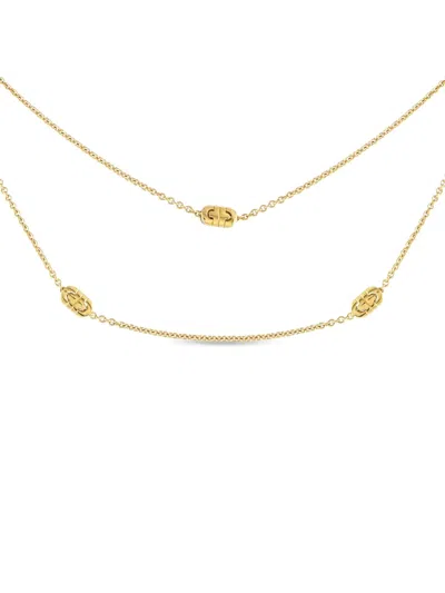 Pre-owned Bvlgari 18kt Yellow Gold Parentesi Chain Necklace