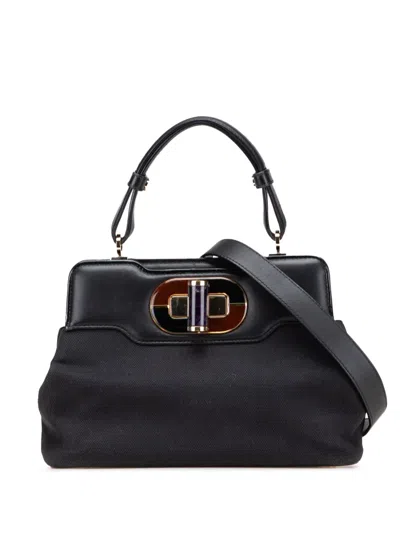 Pre-owned Bvlgari 2000-2025 Canvas Isabella Rossellini Satchel
