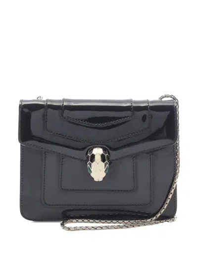 Pre-owned Bvlgari 2000-2025 Small Patent Serpenti Forever Crossbody Bag