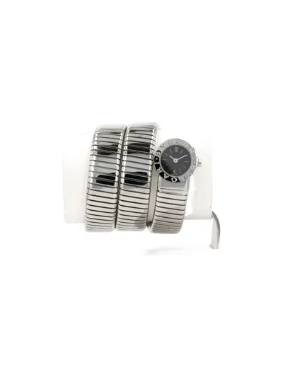 Pre-owned Bvlgari 2000 Tubogas 26mm In Black