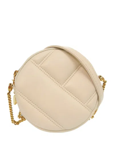 Pre-owned Bvlgari 2000-2026 Leather Serpenti Cabochon Round Crossbody Bag In White