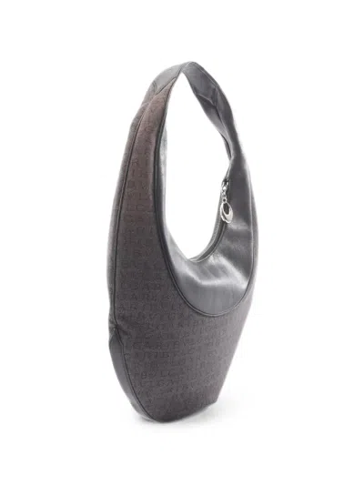 Pre-owned Bvlgari 2000s Ascot Shoulder Bag In Gray