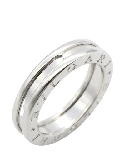 Pre-owned Bvlgari 2010 18kt White Gold B-zero 1 Ring In Silver