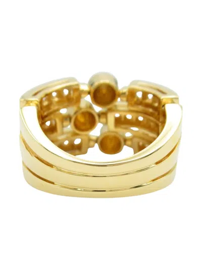 Pre-owned Bvlgari 2010 18kt Yellow Gold Allegra Diamond Ring