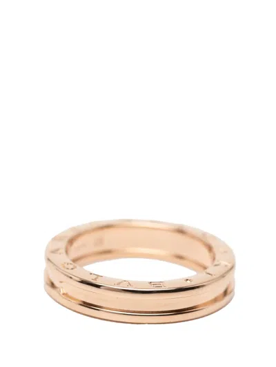Pre-owned Bvlgari 2010-2025 18k Rose Gold B.zero1 One Band Ring In Pink