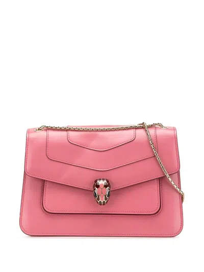 Pre-owned Bvlgari 2010-2025 Leather Serpenti Forever Crossbody Bag