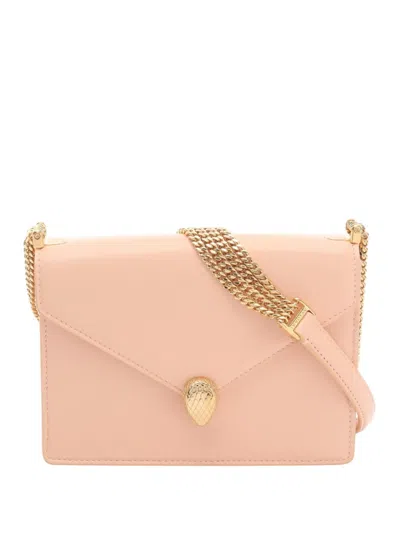 Pre-owned Bvlgari 2010-2025 Leather Serpenti Forever Crossbody Bag In Pink