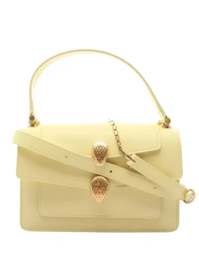 Pre-owned Bvlgari 2010-2025 X Alexander Wang Serpenti Belt Bag Satchel In Yellow