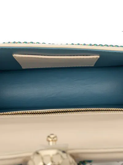 Pre-owned Bvlgari 2010-2026 Leather Serpenti Forever Whipstitched Shoulder Bag In Brown