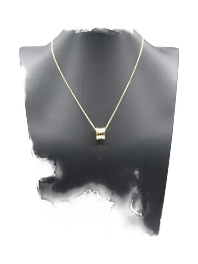 Pre-owned Bvlgari 2010 B-zero1 18k Ring Pendant Necklace In Gold