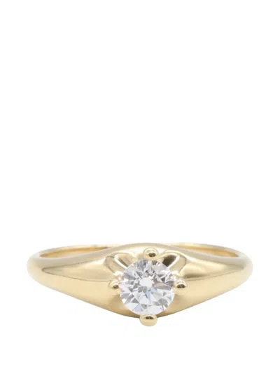 Pre-owned Bvlgari 2010 Corona Diamond Ring In Gold