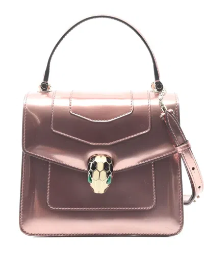 Pre-owned Bvlgari 2010 Serpenti Forever Handbag In Pink