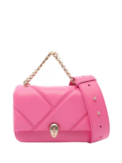 Pre-owned Bvlgari 2010-2026 Mini Leather Serpenti Cabochon Satchel In Pink