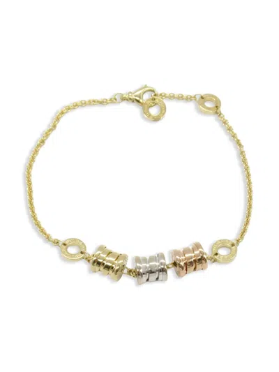 Pre-owned Bvlgari 2010s 18k Gold B-zero1 Bracelet
