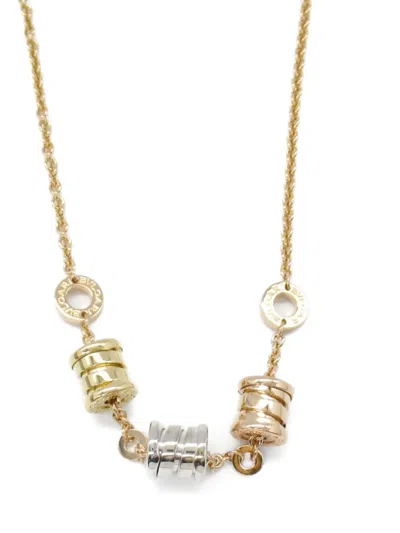Pre-owned Bvlgari 2010s 18k Gold B.zero1 Necklace