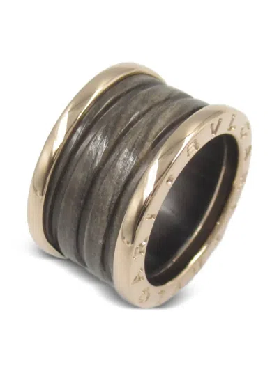 Pre-owned Bvlgari 2010s 18k Rose Gold B Zero One Ring