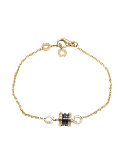 Pre-owned Bvlgari 2010s 18k Rose Gold B-zero1 Bracelet In Pink