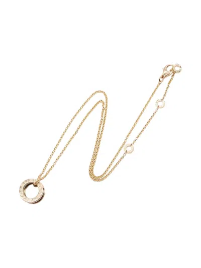Pre-owned Bvlgari 2010s 18k Rose Gold B-zero1 Necklace