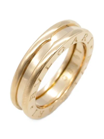 Pre-owned Bvlgari 2010s 18k Rose Gold B-zero1 Ring