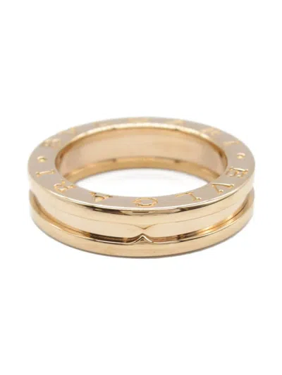 Pre-owned Bvlgari 2010s 18k Rose Gold B-zero1 Ring