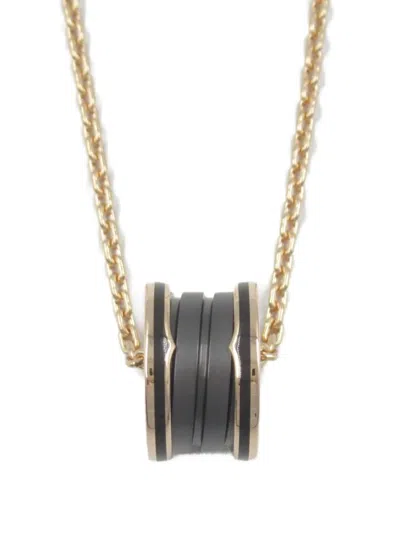 Pre-owned Bvlgari 2010s 18k Rose Gold B.zero1 Necklace