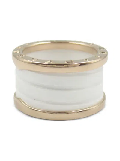 Pre-owned Bvlgari 2010s 18k Rose Gold B.zero1 Ring