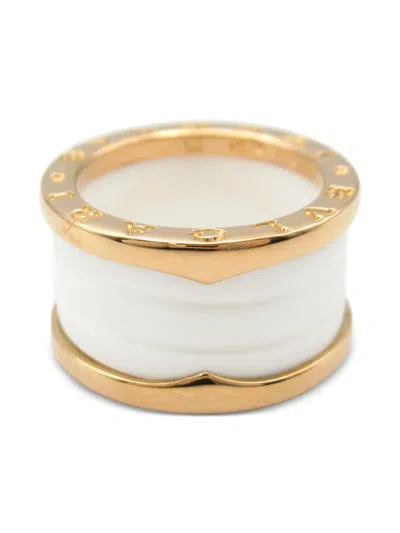 Pre-owned Bvlgari 2010s 18k Rose Gold B.zero1 Ring