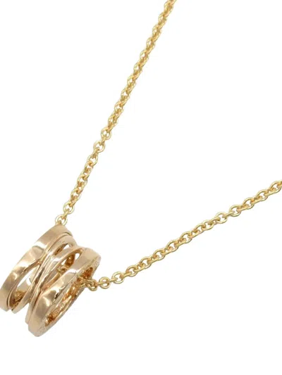Pre-owned Bvlgari 2010s 18k Rose Gold B.zero1 Ring