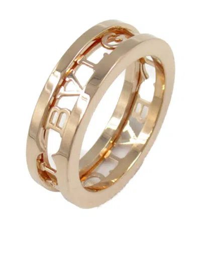 Pre-owned Bvlgari 2010s 18k Rose Gold B.zero1 Ring In Pink