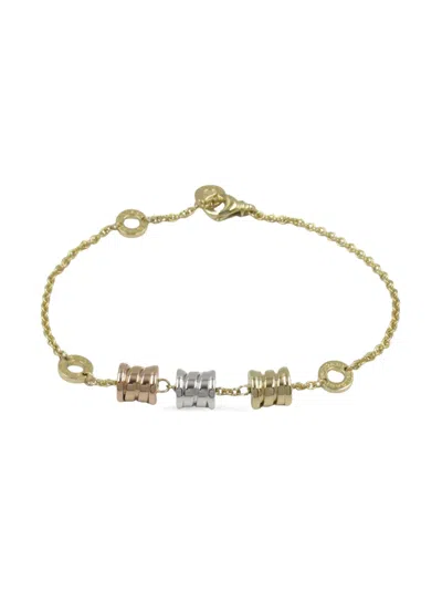 Pre-owned Bvlgari 2010s 18k Tri-gold B-zero1 Bracelet