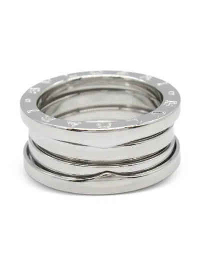 Pre-owned Bvlgari 2010s 18k White Gold B-zero1 Ring In 银色