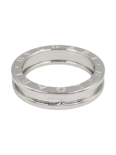 Pre-owned Bvlgari 2010s 18k White Gold B-zero1 Ring In Silver