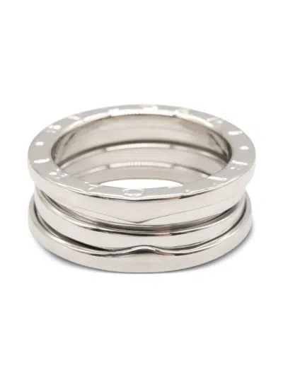 Pre-owned Bvlgari 2010s 18k White Gold B.zero 1 Ring