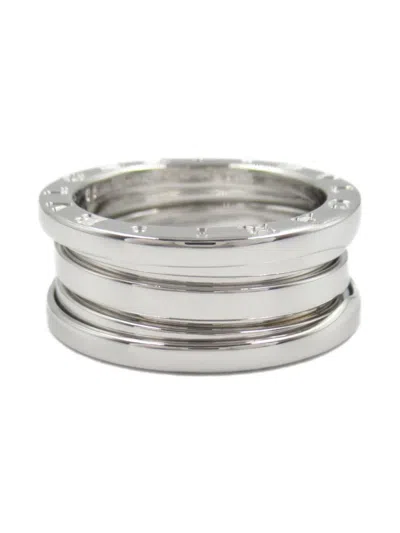 Pre-owned Bvlgari 2010s 18k White Gold B.zero1 Ring In 银色