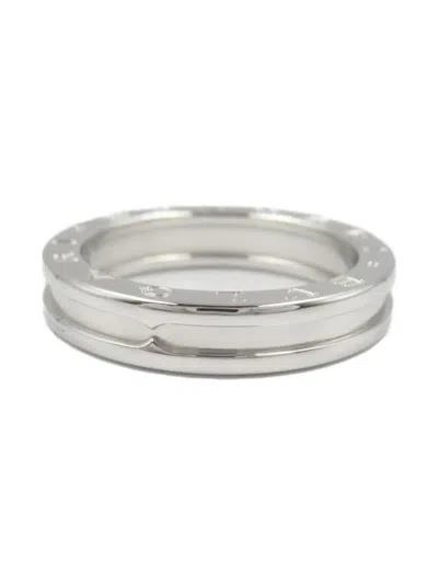 Pre-owned Bvlgari 2010s 18k White Gold B.zero1 Ring