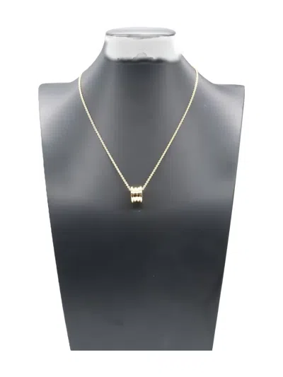 Pre-owned Bvlgari 2010s 18k Yellow Gold B-zero Necklace