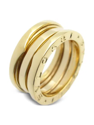 Pre-owned Bvlgari 2010s 18k Yellow Gold B-zero1 Ring