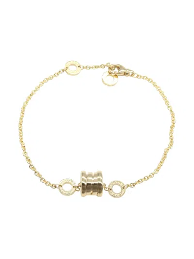 Pre-owned Bvlgari 2010s 18k Yellow Gold B.zero1 Bracelet