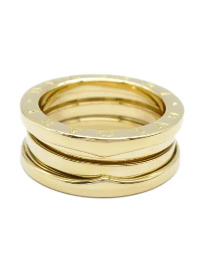 Pre-owned Bvlgari 2010s 18k Yellow Gold B.zero1 Ring